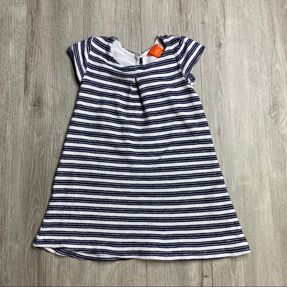 Joe Fresh Blue White Striped Dress